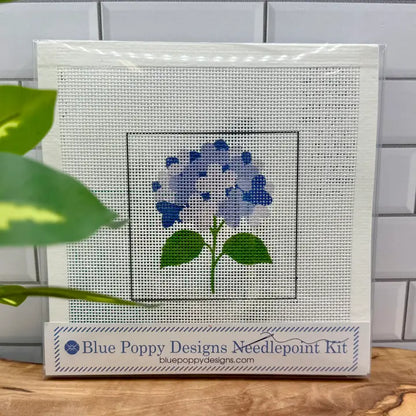 Blue Poppy Needlepoint Starter Kit