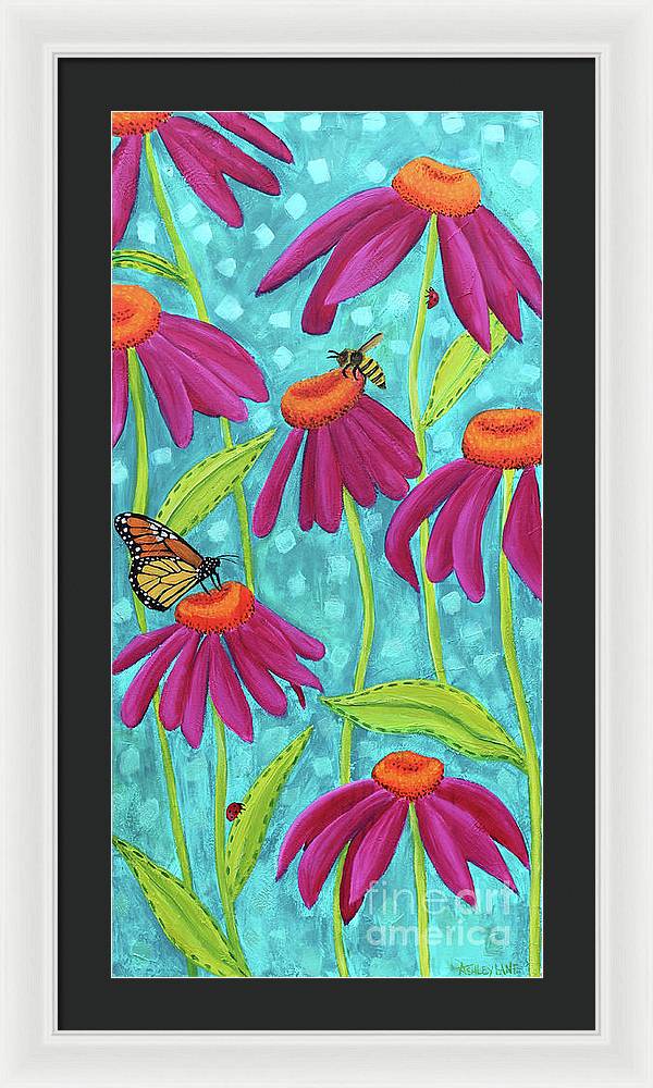 15" x 30" / White / Black
