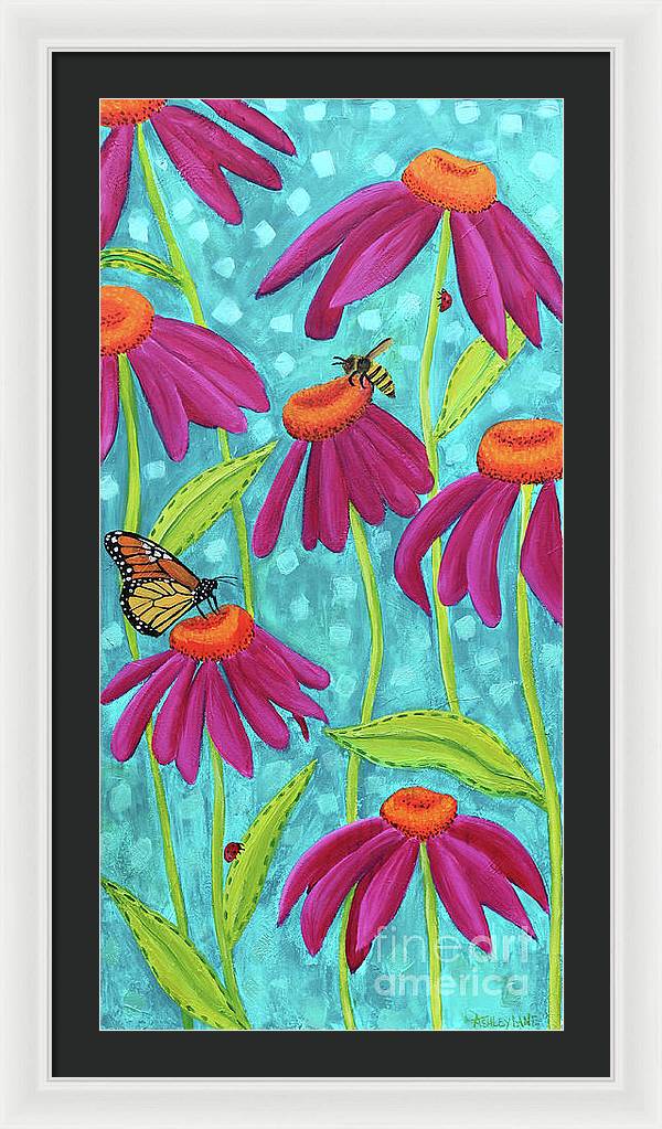 18" x 36" / White / Black