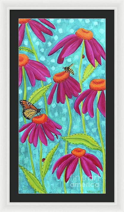 18" x 36" / White / Black