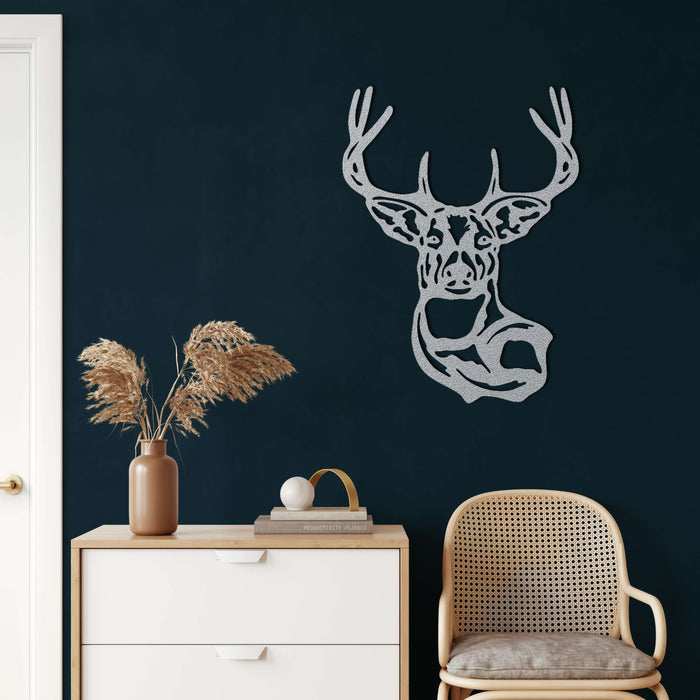 Deer Head Metal Wall Art - Decor available at Dekadron for $69.90