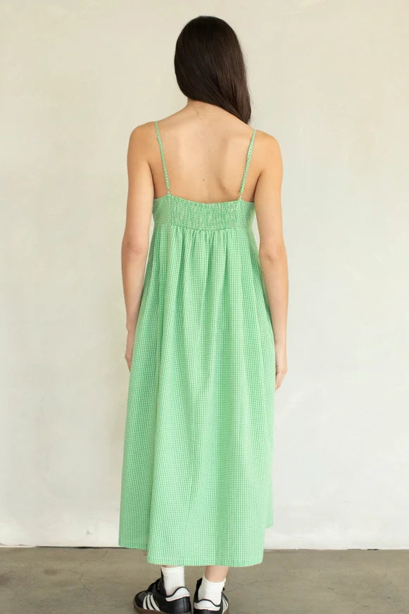 Eden Gingham Midi Dress