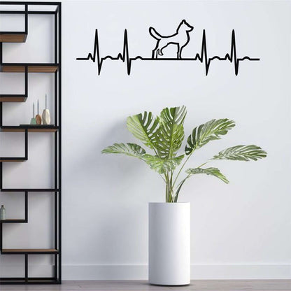 Ekg Dog Metal Wall Art - Decor available at Dekadron for $59.90