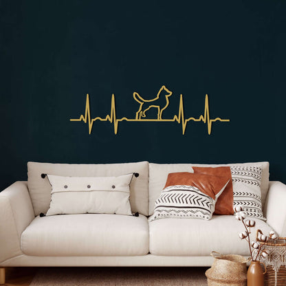 Ekg Dog Metal Wall Art - Decor available at Dekadron for $64.90