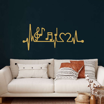 Ekg Music Metal Wall Art - Decor available at Dekadron for $64.90