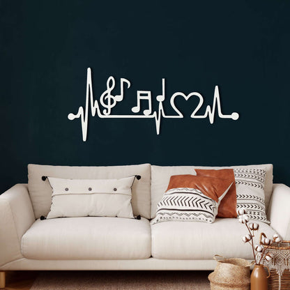 Ekg Music Metal Wall Art - Decor available at Dekadron for $64.90