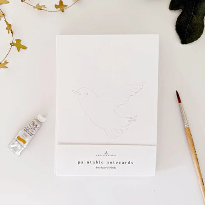 Emily Lex Studios Watercolor Paintable Notecards Backyard Birds