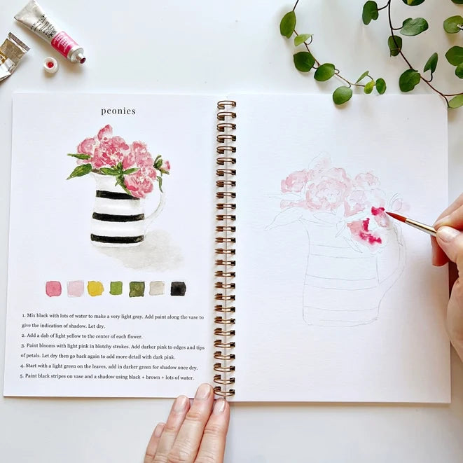 Emily Lex Studios Watercolor Workbook Bouquets