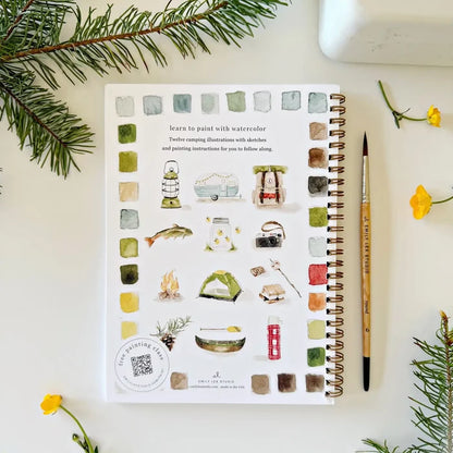 Emily Lex Studios Watercolor Workbook Camping