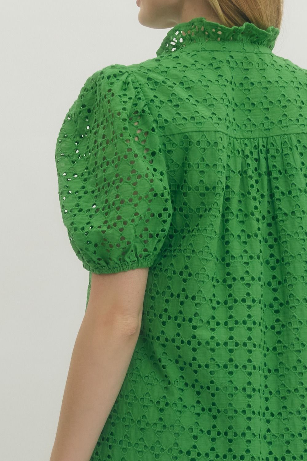 Holland Puff Sleeve Midi Dress