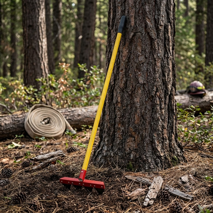 Fire Rake with 60" Fibreglass Handle