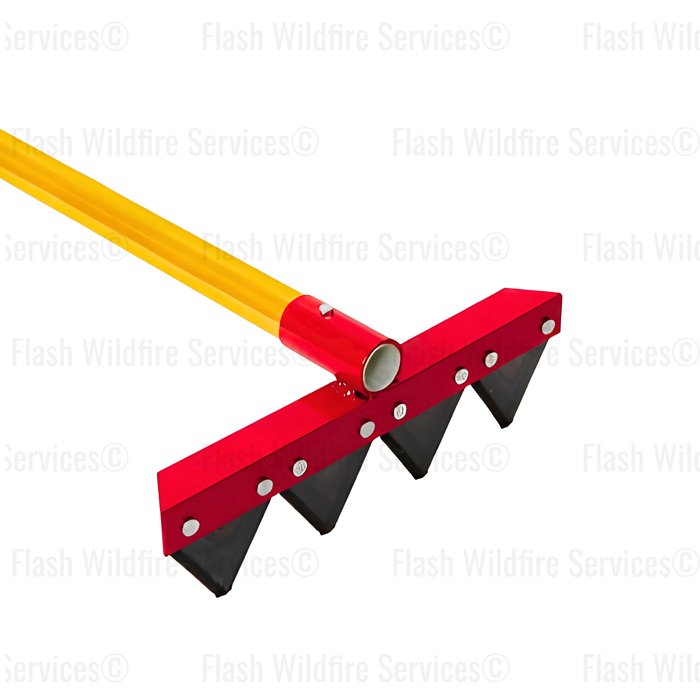 Fire Rake with 60" Fibreglass Handle