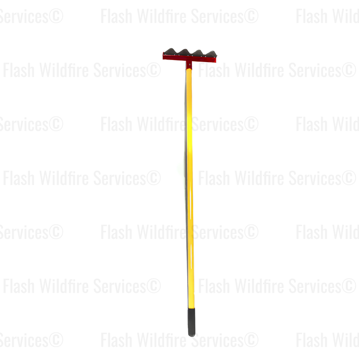 Fire Rake with 60" Fibreglass Handle