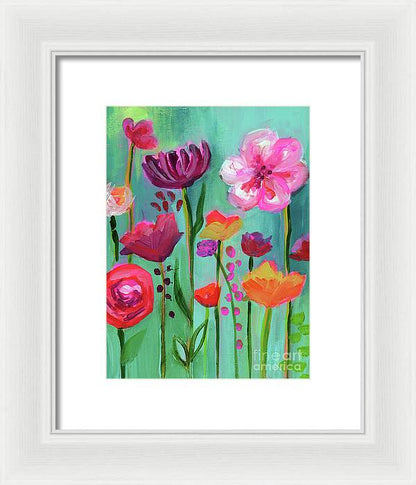 Floral Abyss - Framed Print