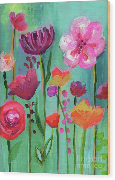 Floral Abyss - Wood Print