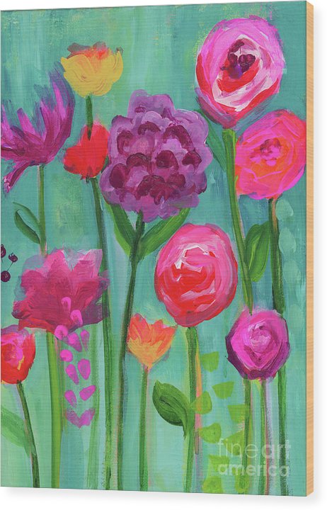 Floral Abyss 2 - Wood Print
