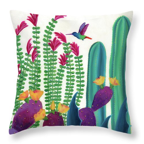 Floral Flight - Throw Pillow