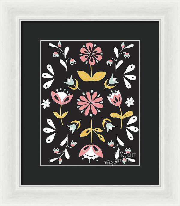 9.5" x 12" / White / Black