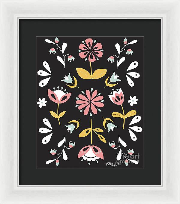 11.5" x 14" / White / Black