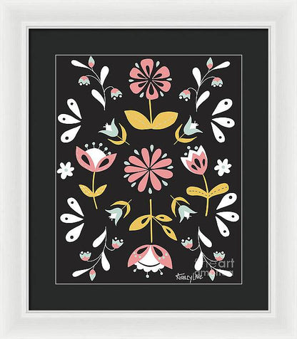 13" x 16" / White / Black