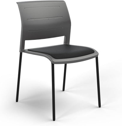 Charcoal / Seat upholstered only / Breathe Black