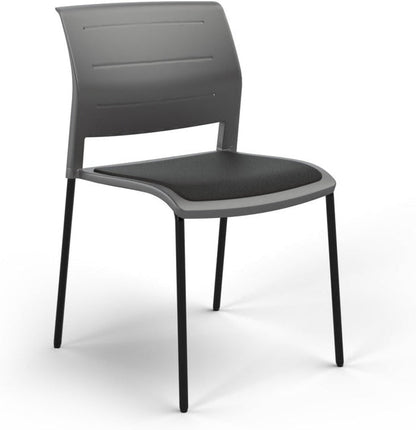 Charcoal / Seat upholstered only / Breathe Slate Grey