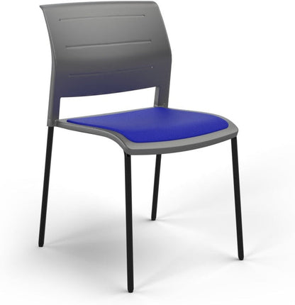 Charcoal / Seat upholstered only / Breathe Sky Blue