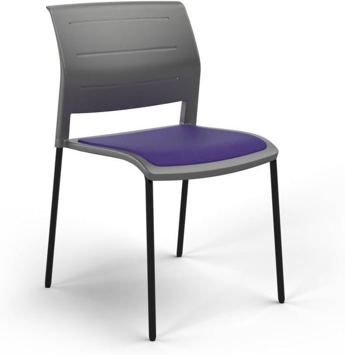 Charcoal / Seat upholstered only / Breathe Plum