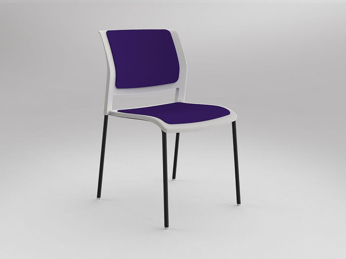 White / Fully Upholstered / Breathe Plum