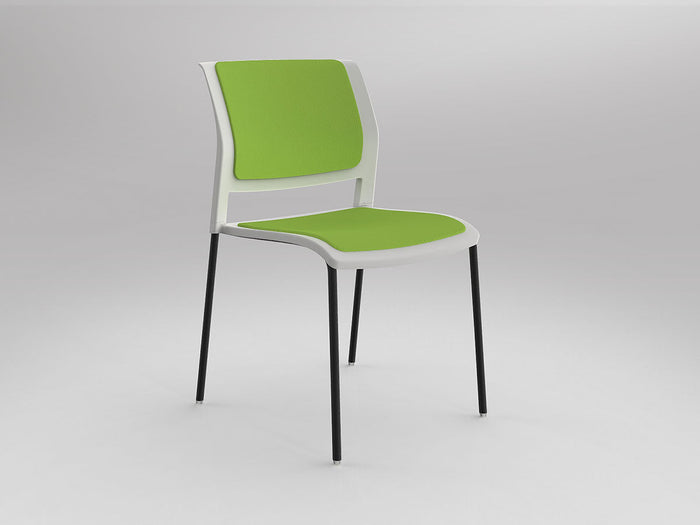 White / Fully Upholstered / Breathe Lime Green