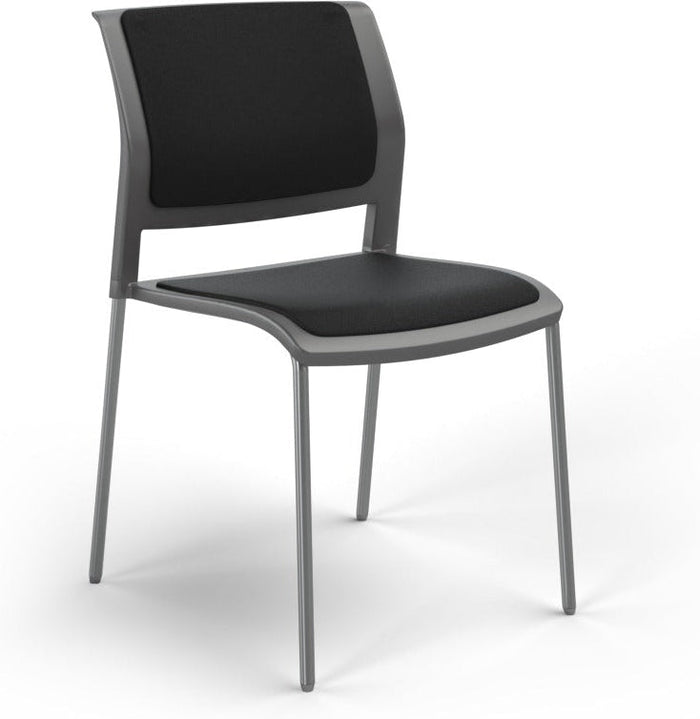 Charcoal / Fully Upholstered / Breathe Black