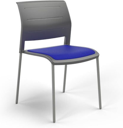 Charcoal / Seat upholstered only / Breathe Sky Blue