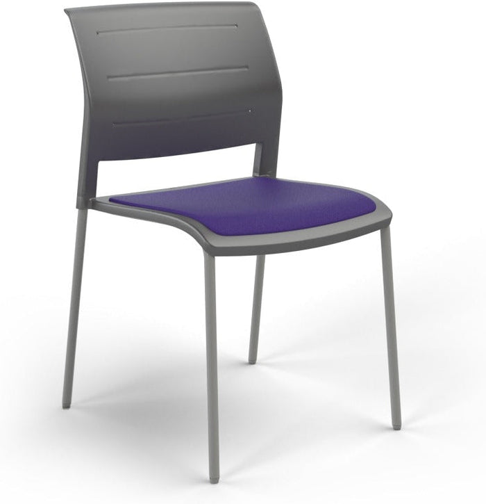 Charcoal / Seat upholstered only / Breathe Plum