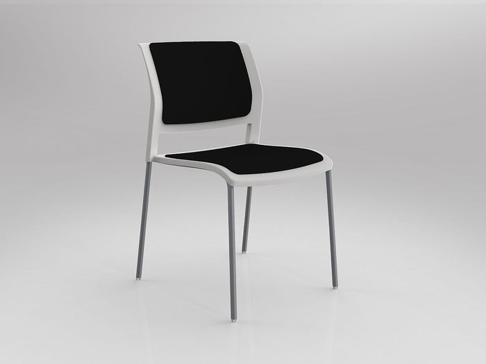 White / Fully Upholstered / Breathe Black