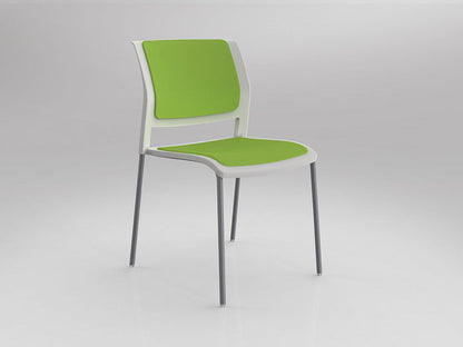 White / Fully Upholstered / Breathe Lime Green