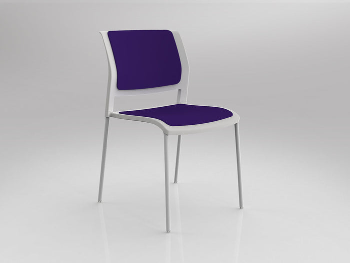 White / Fully Upholstered / Breathe Plum