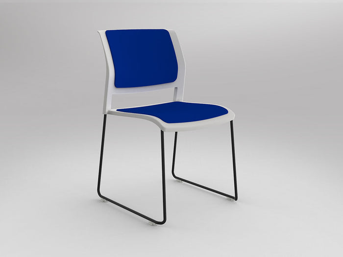 White / Fully Upholstered / Breathe Sky Blue