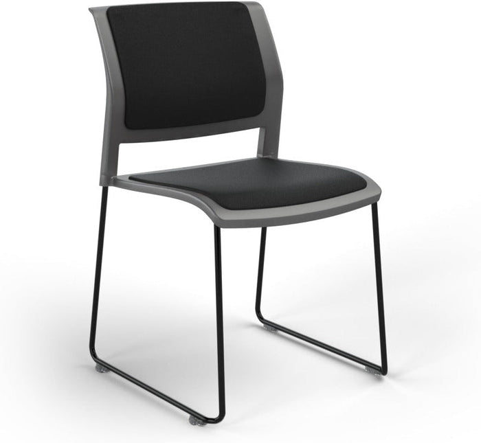 Charcoal / Fully Upholstered / Breathe Black