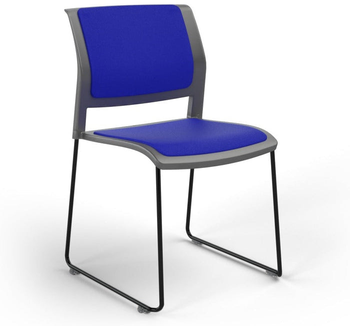 Charcoal / Fully Upholstered / Breathe Sky Blue