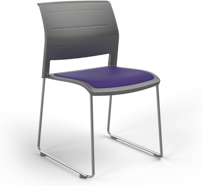 Charcoal / Seat upholstered only / Breathe Plum