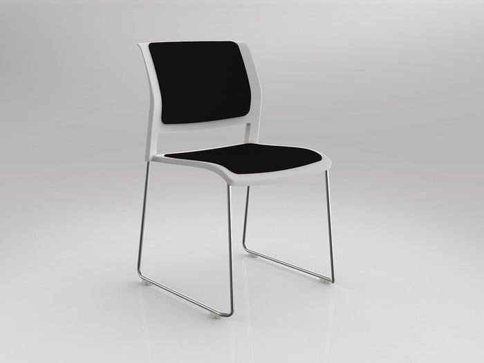 White / Fully Upholstered / Breathe Black
