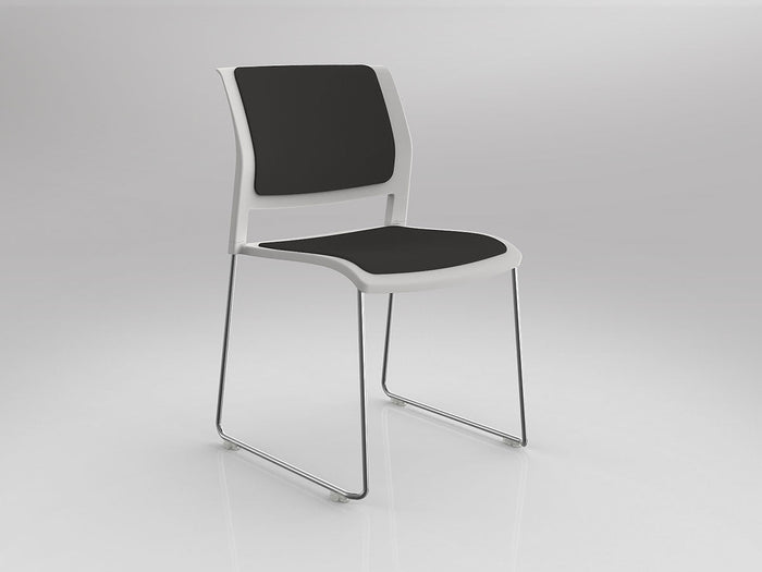 White / Fully Upholstered / Breathe Slate Grey
