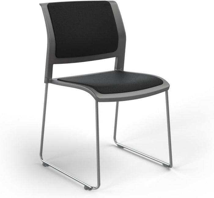 Charcoal / Fully Upholstered / Breathe Black