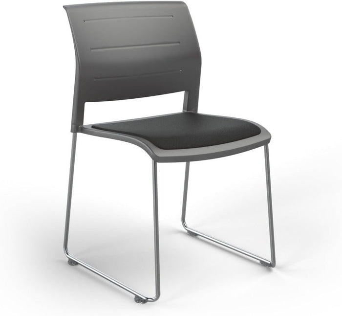 Charcoal / Seat upholstered only / Breathe Slate Grey