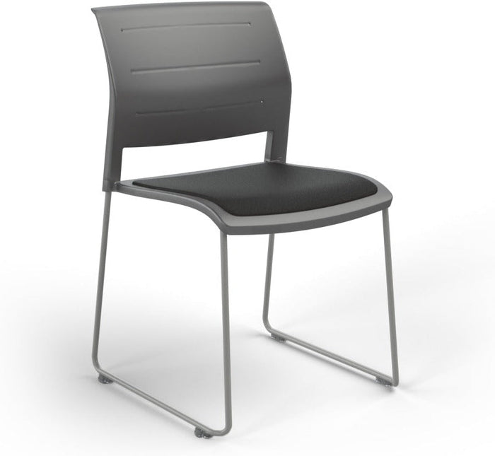 Charcoal / Seat upholstered only / Breathe Slate Grey