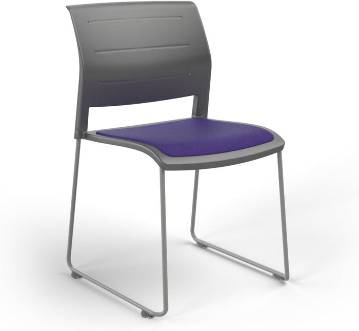 Charcoal / Seat upholstered only / Breathe Plum