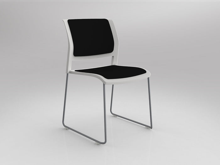 White / Fully Upholstered / Breathe Black