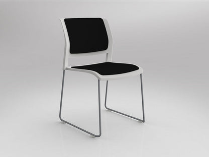White / Fully Upholstered / Breathe Black
