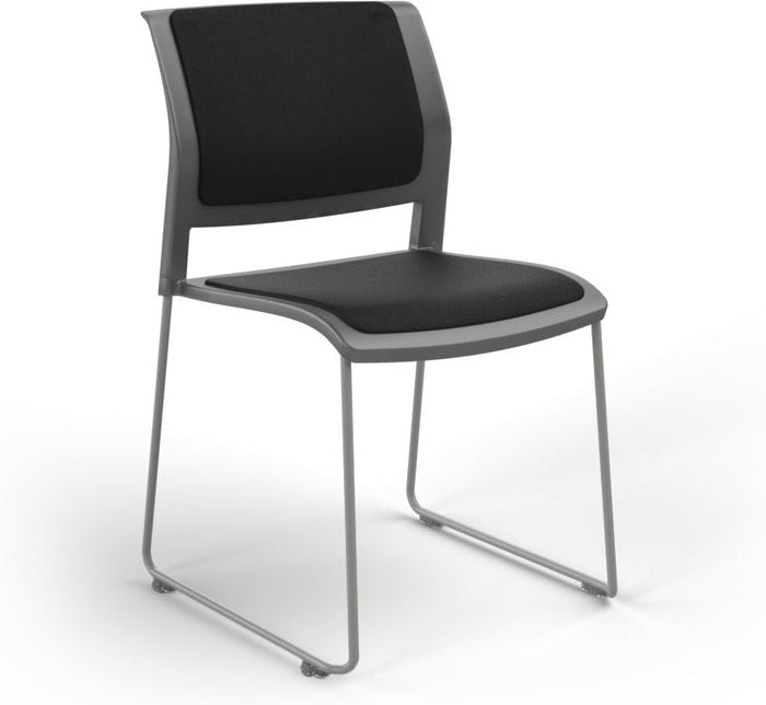 Charcoal / Fully Upholstered / Breathe Black