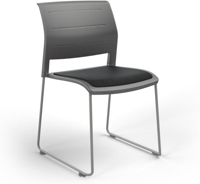 Charcoal / Seat upholstered only / Breathe Black